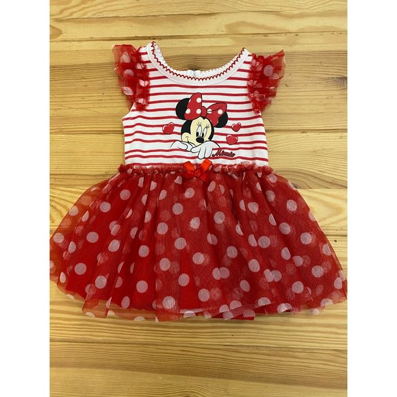 Disney Baby Minnie Mouse Red/White Dress, Size 0-3m, NWOT - Picture 9 of 9